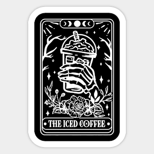 The Iced Coffee Tarot Card Sticker